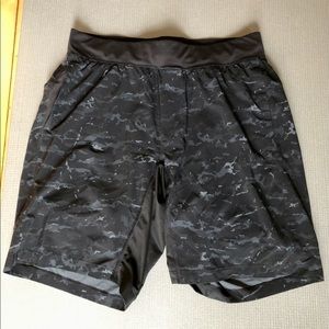 Lululemon Men’s T.H.E. Short Lined-Black & Grey Camo